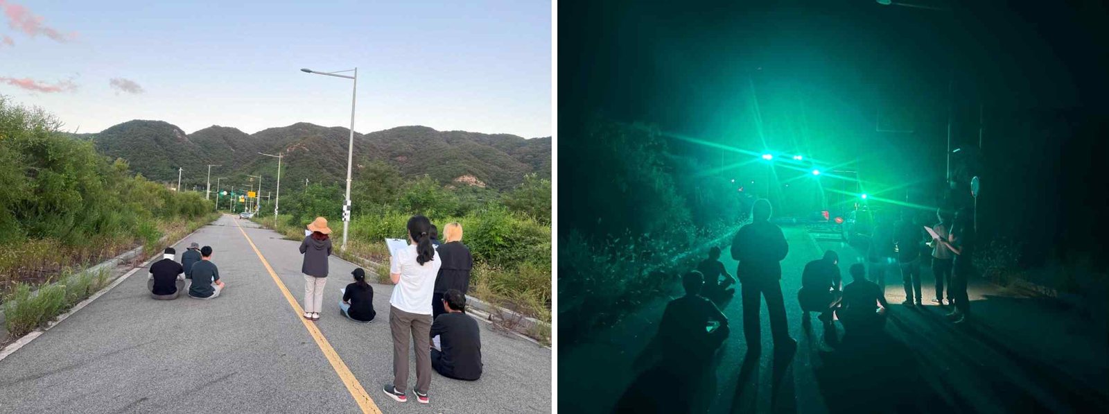 연천 SOC 실증센터에서 진행한 주간·야간 피험자 실험